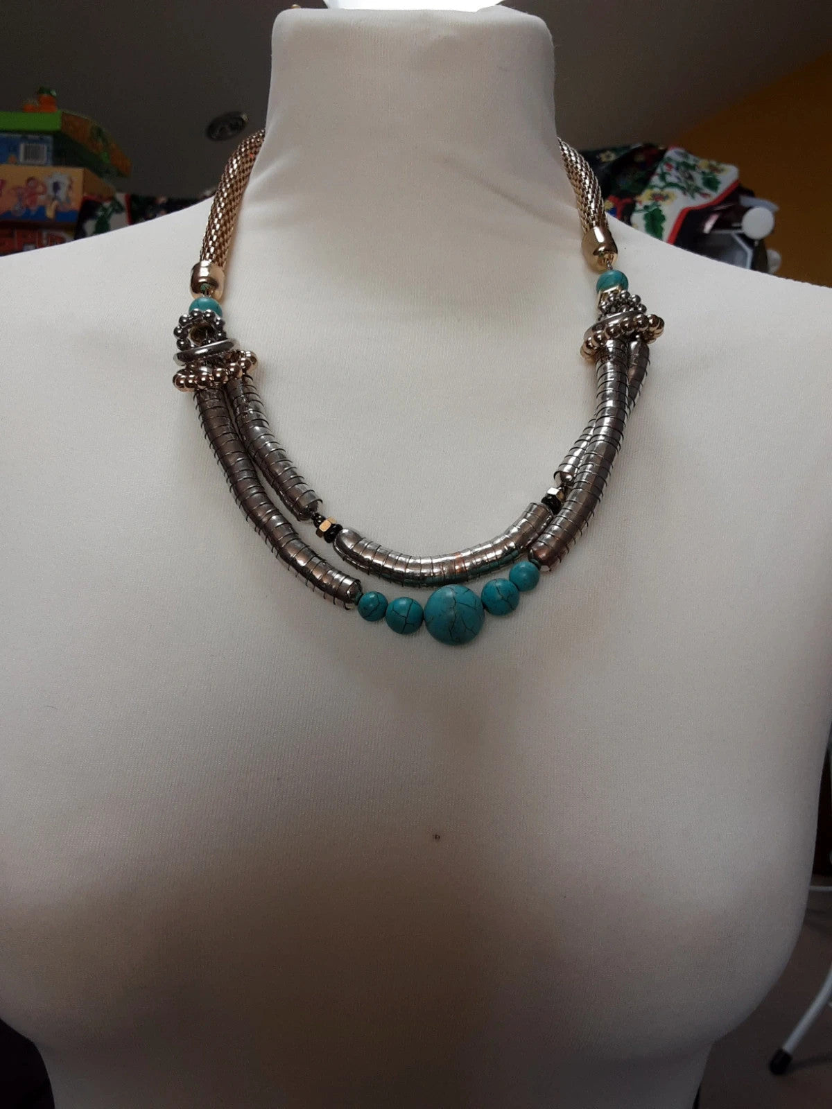 Tibet style statement necklace