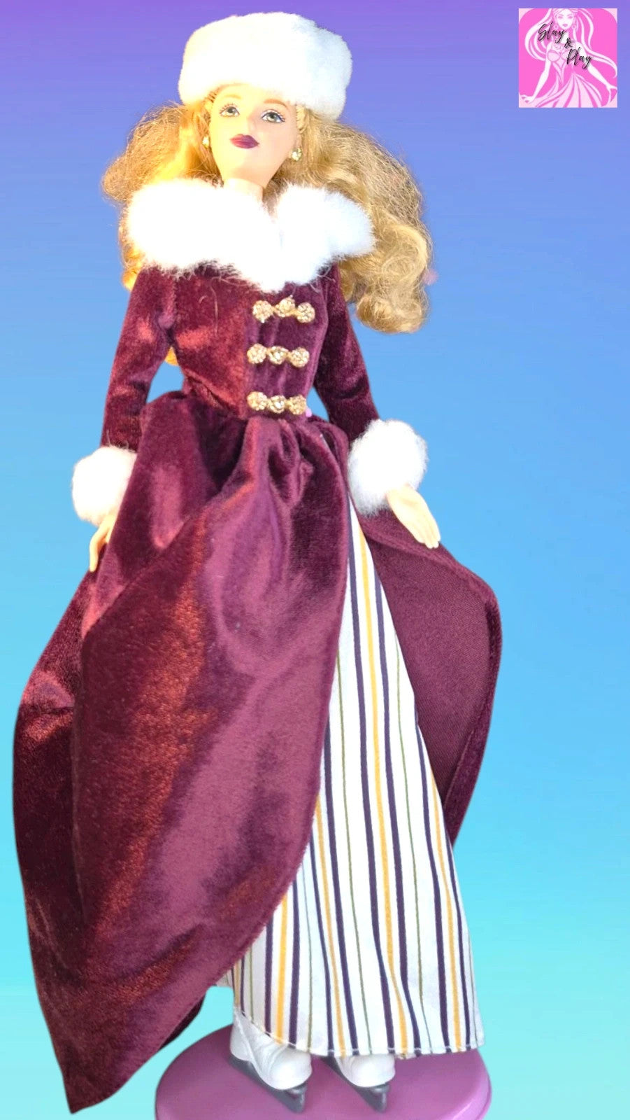 2000 barbie victorian skater doll