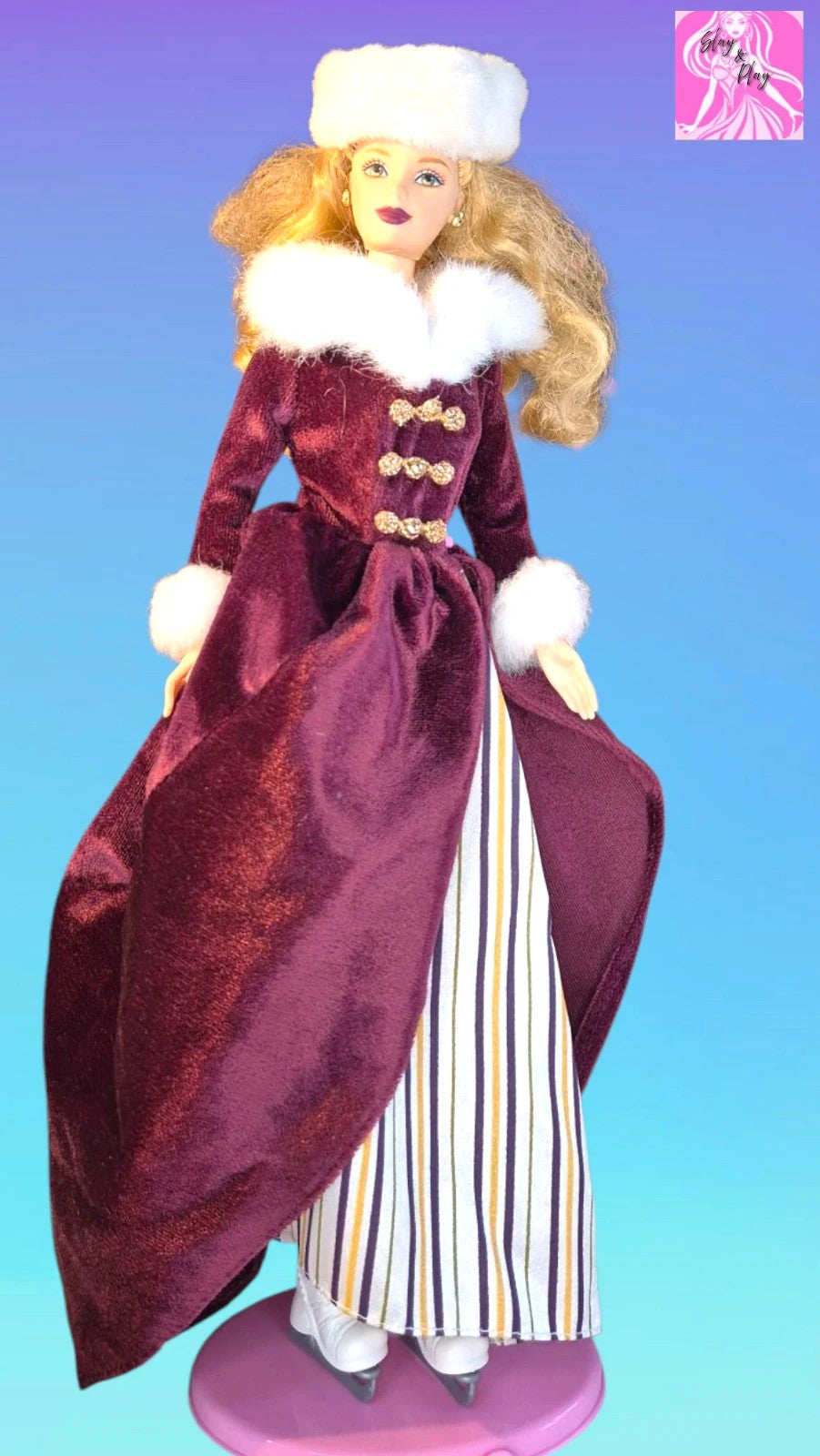 2000 barbie victorian skater doll