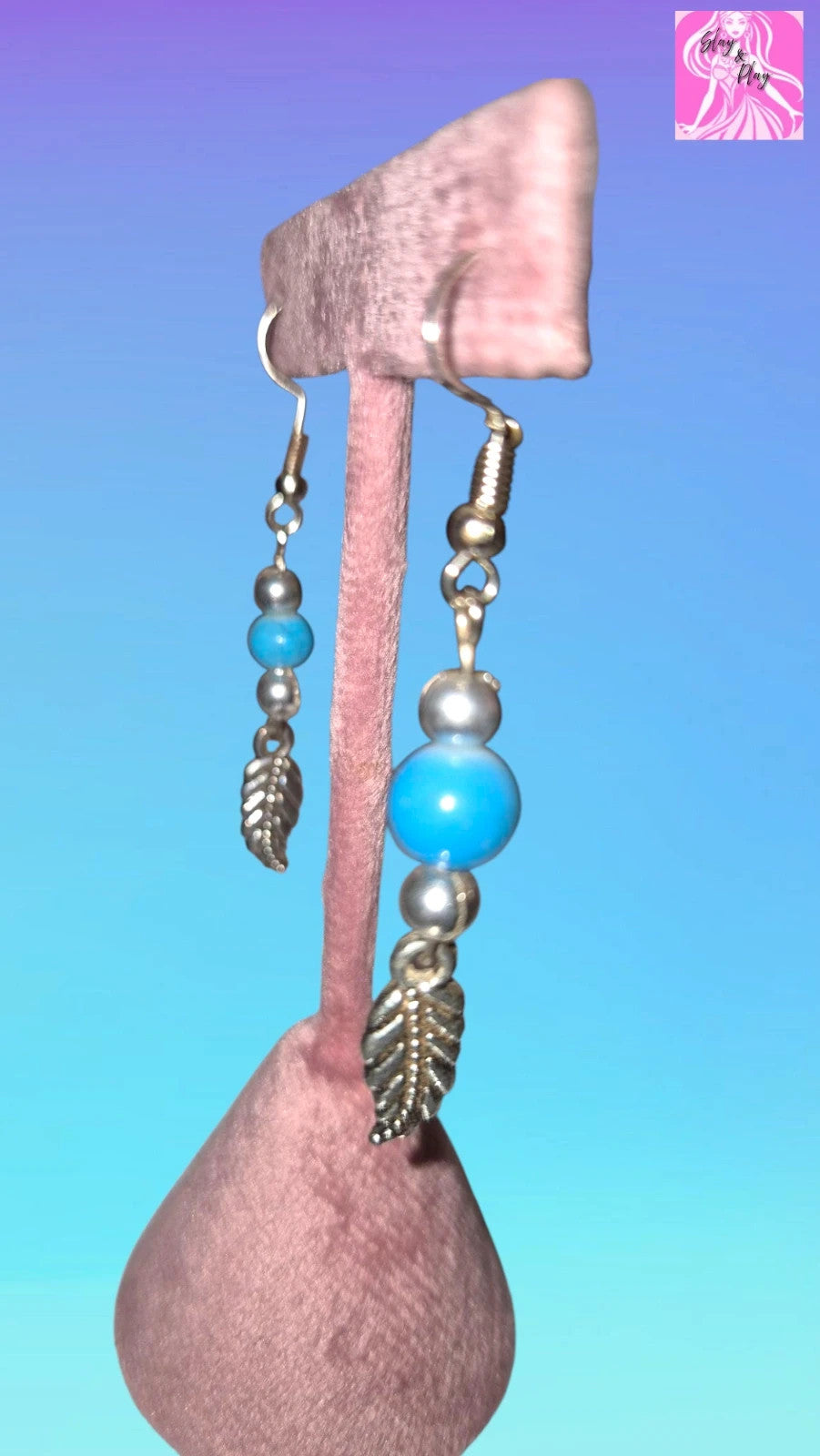 Feather Drop earrings