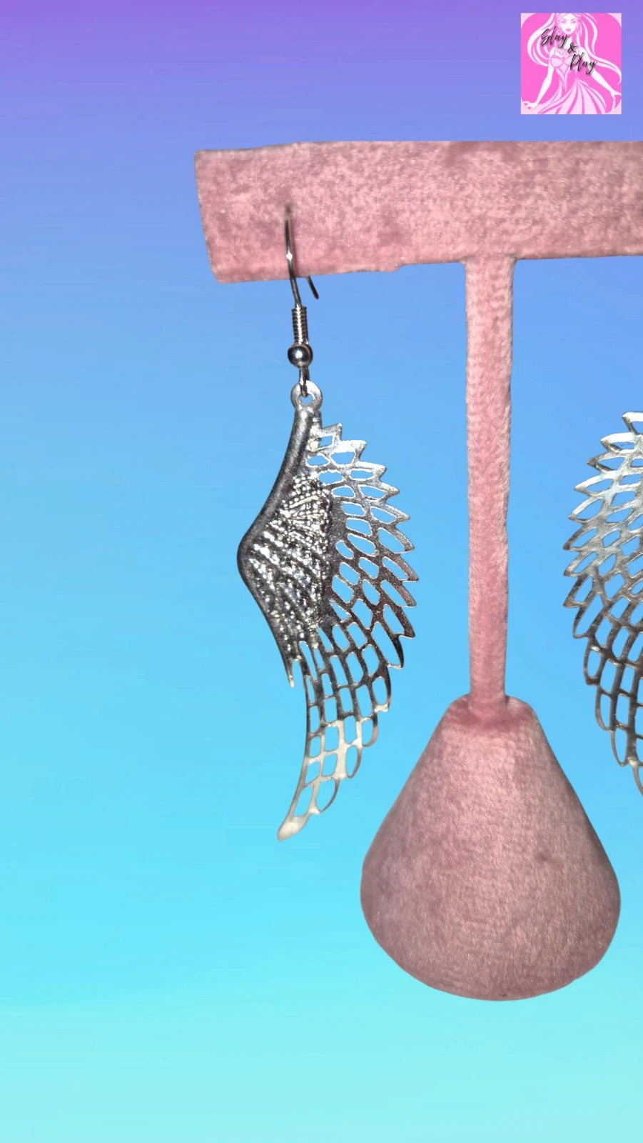 Angel wings earrings