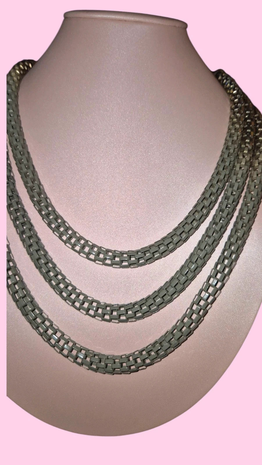 Multi strand statement necklace