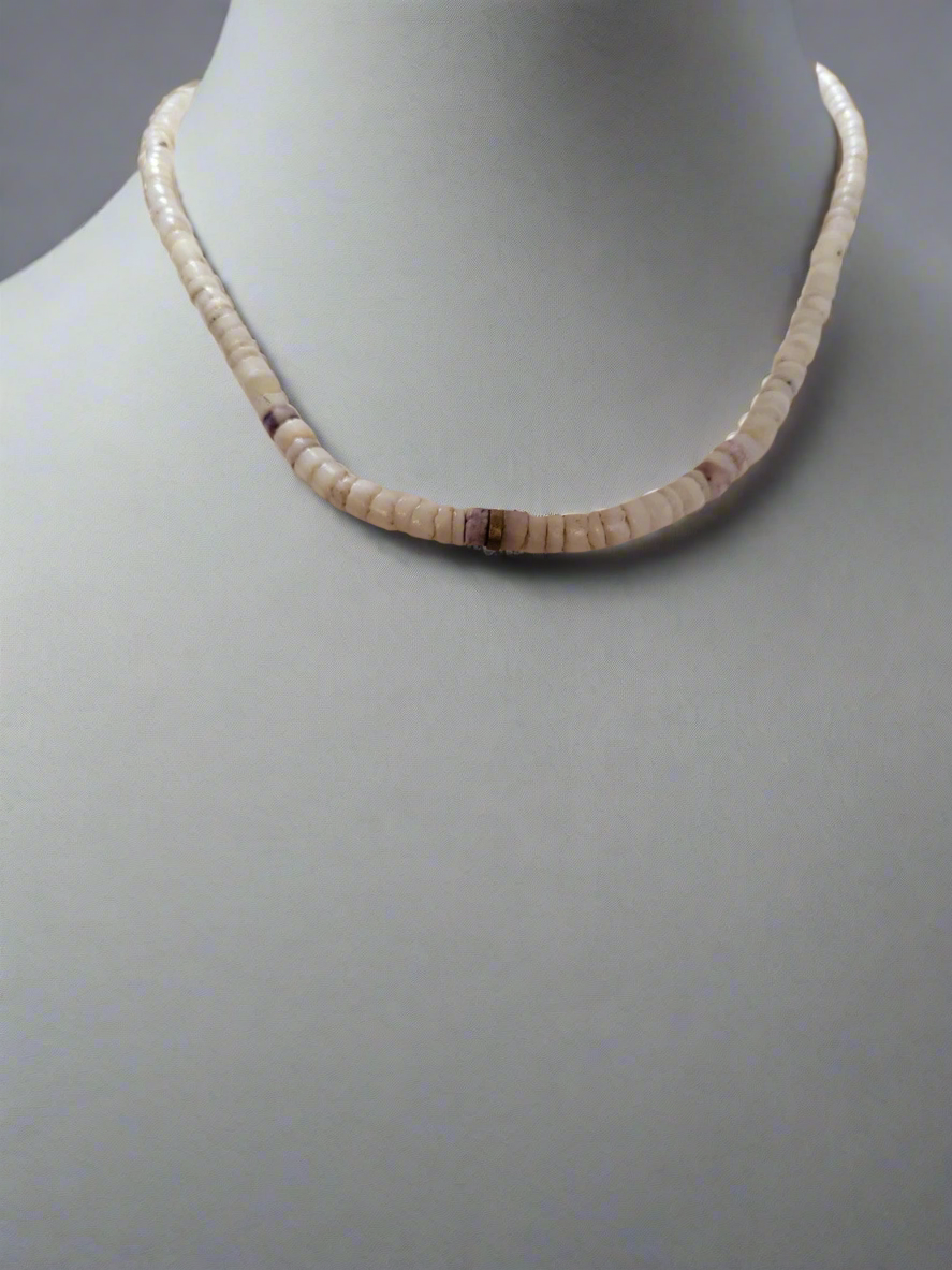 Vintage graduating round sliced agate bead chocker
