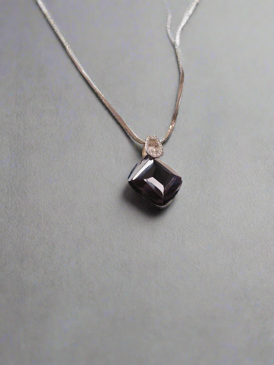 Large black necklace