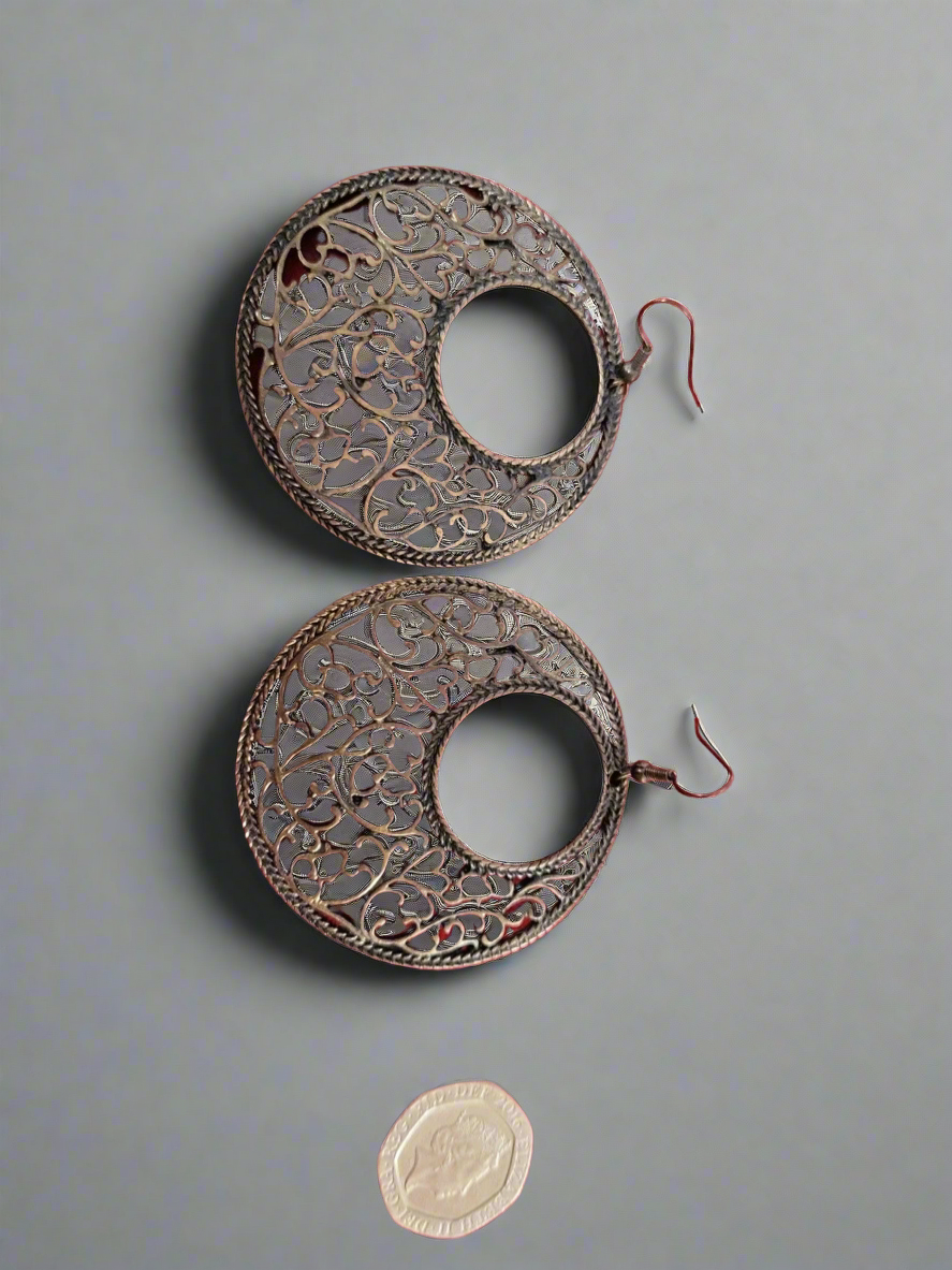Boho large earrings