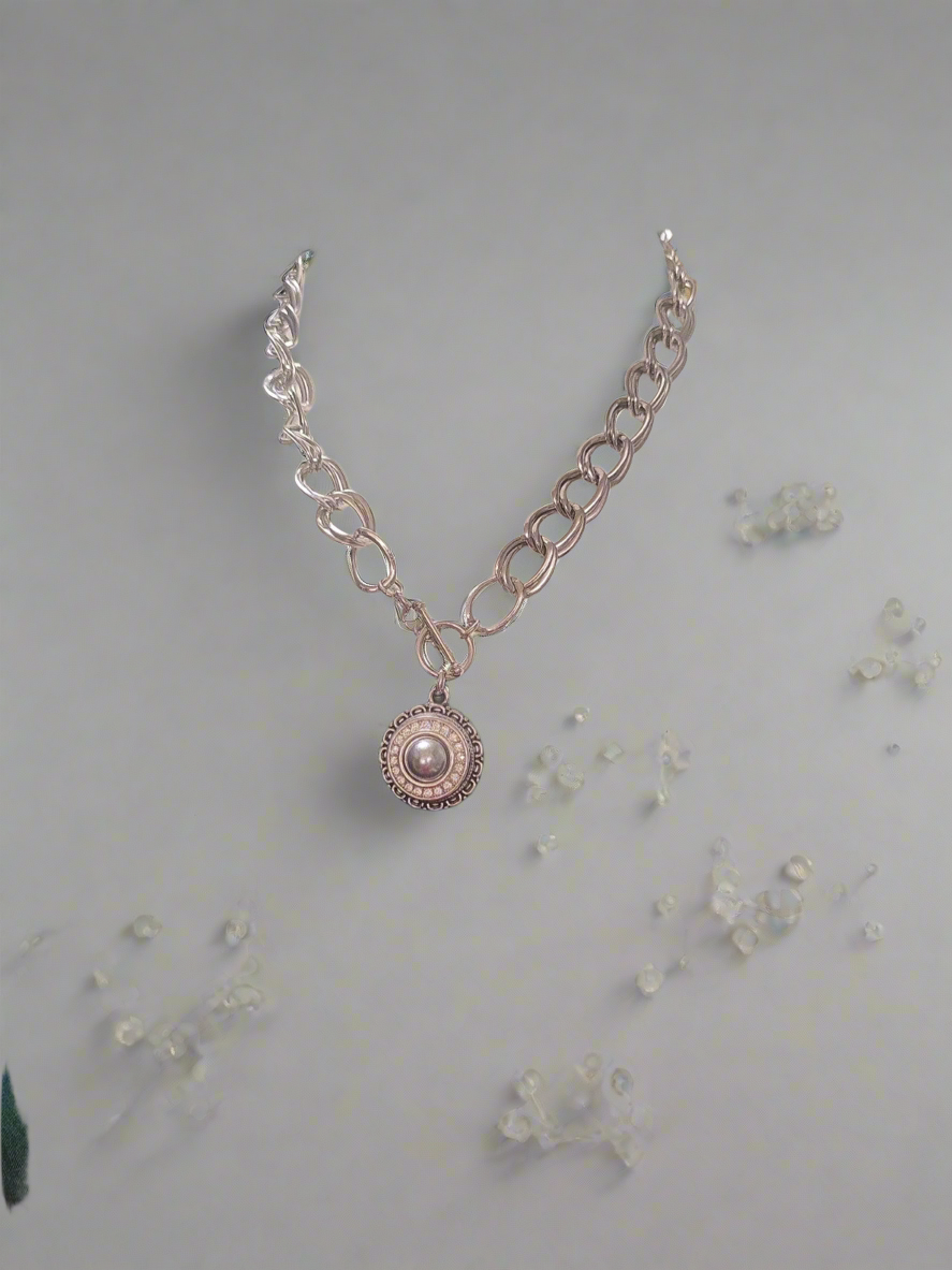 T bar necklace