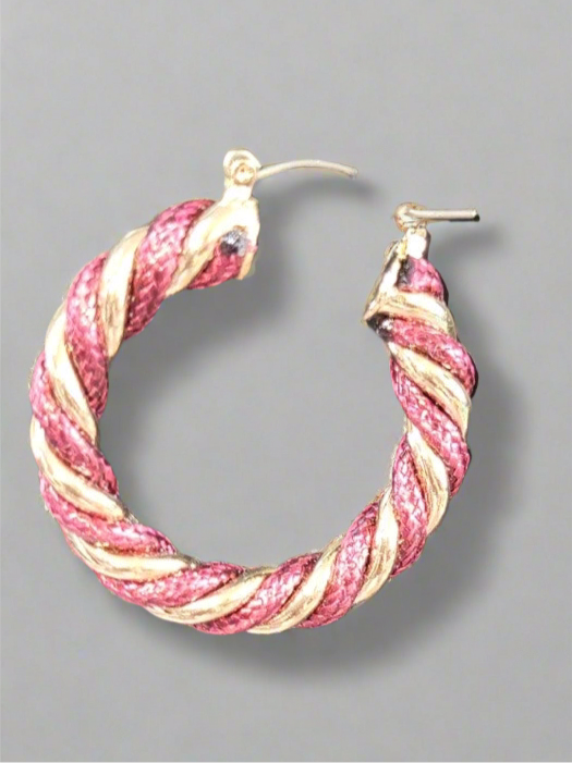 Retro hoop earrings