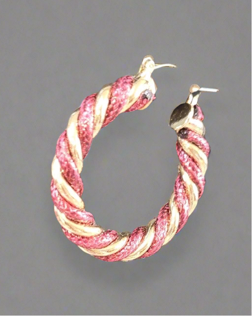 Retro hoop earrings
