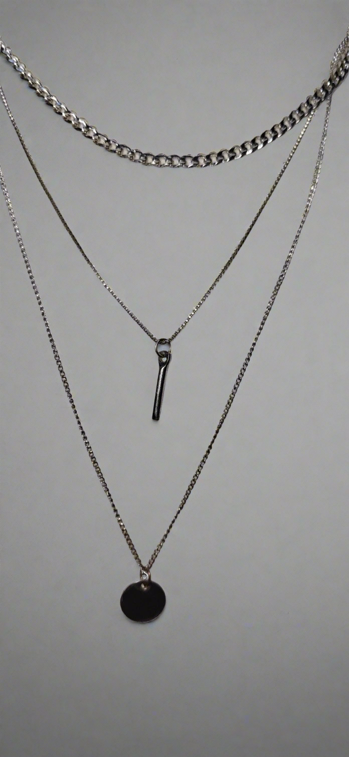 one necklace 3 charms