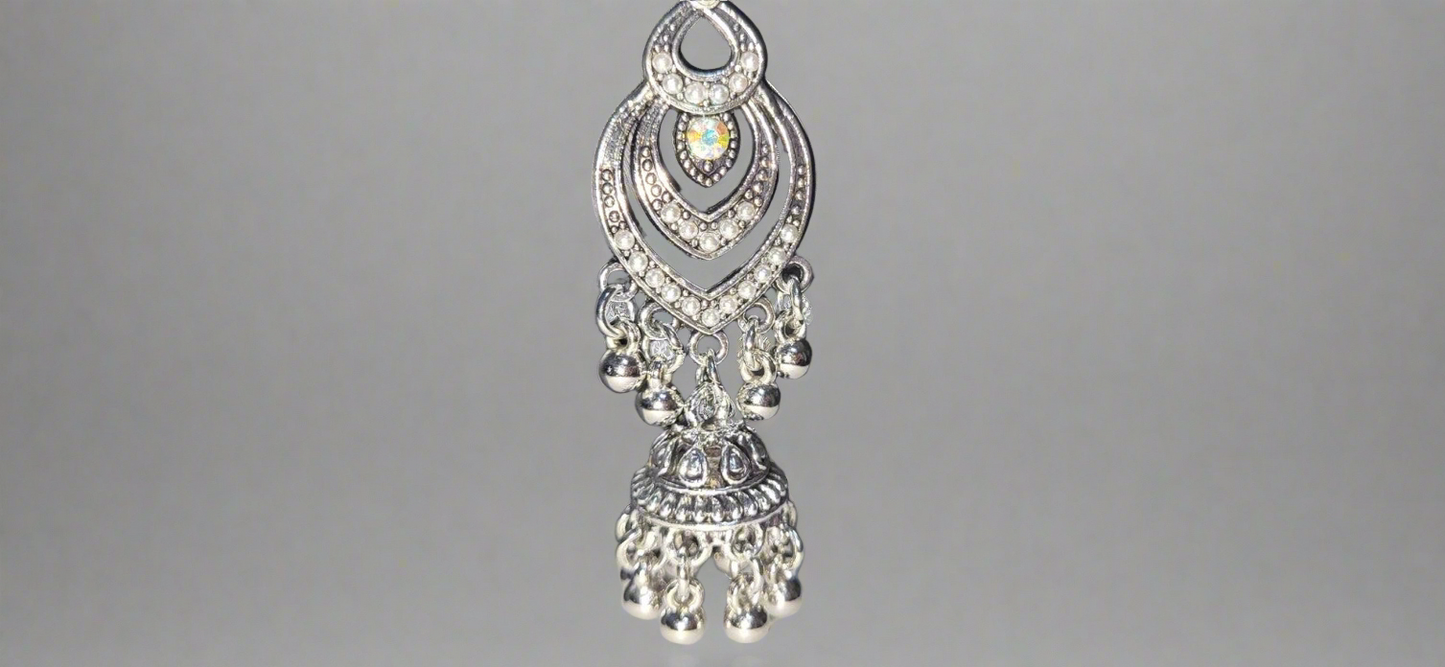 Tibet style necklace & earrings vintage