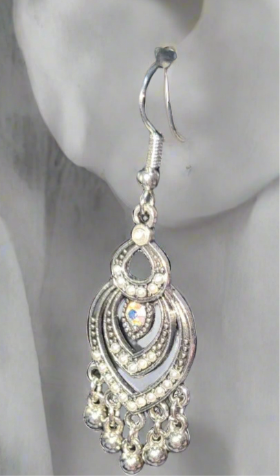 Tibet style necklace & earrings vintage