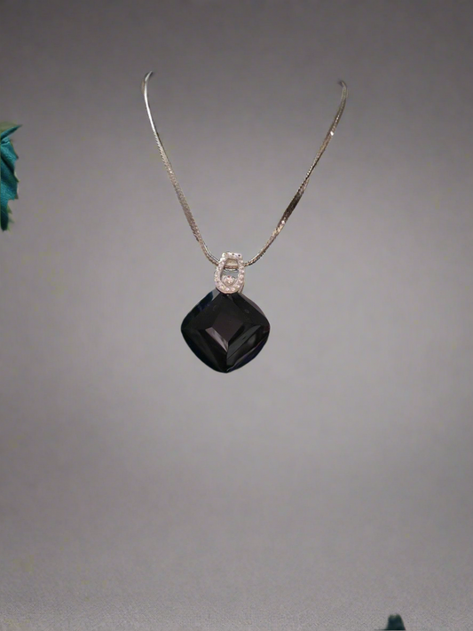 Large black necklace