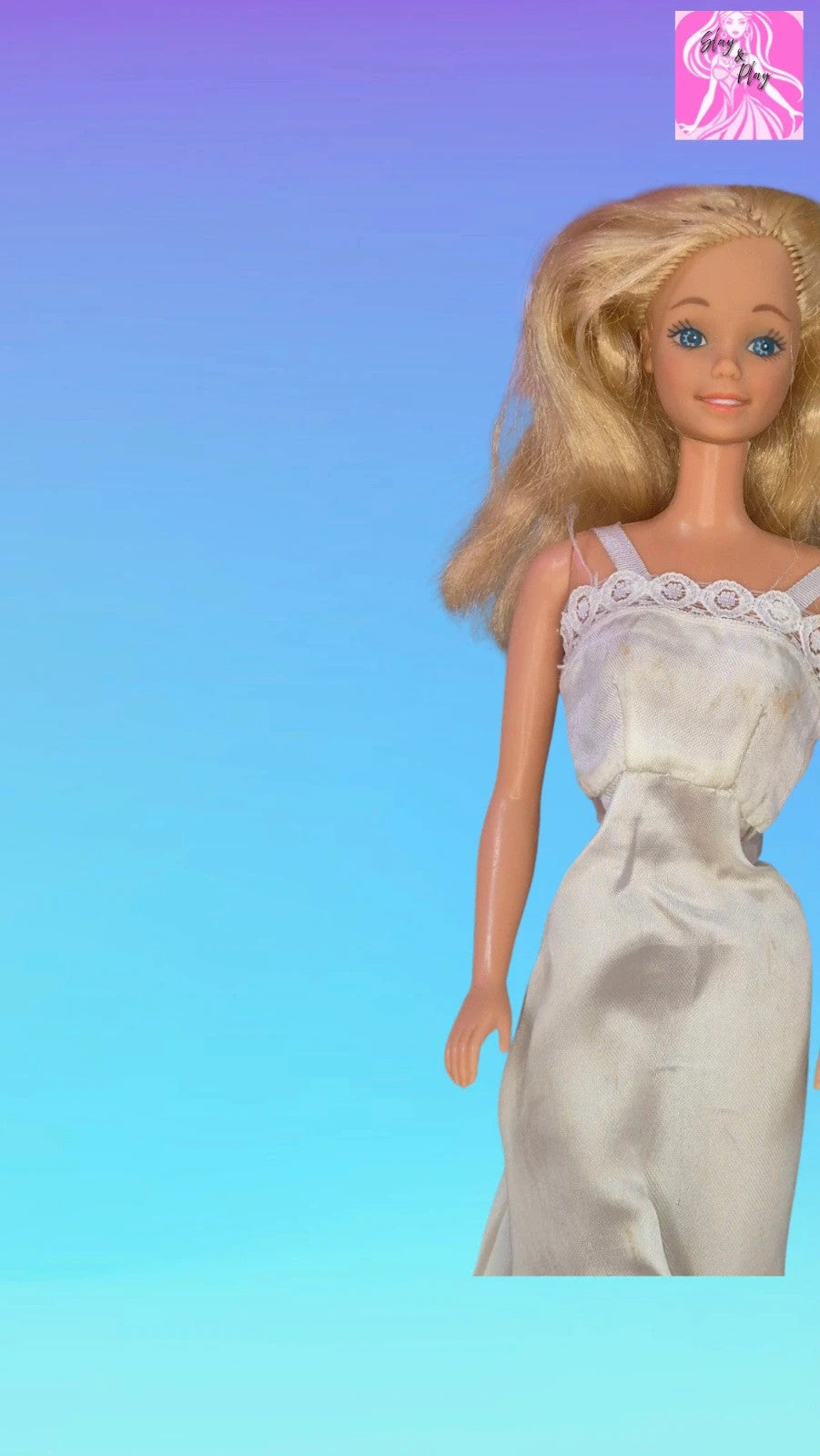 🤍 Barbie 🤍 1984 Vintage My First Easy On Fashions Doll Nightie Outfit  on my first barbie