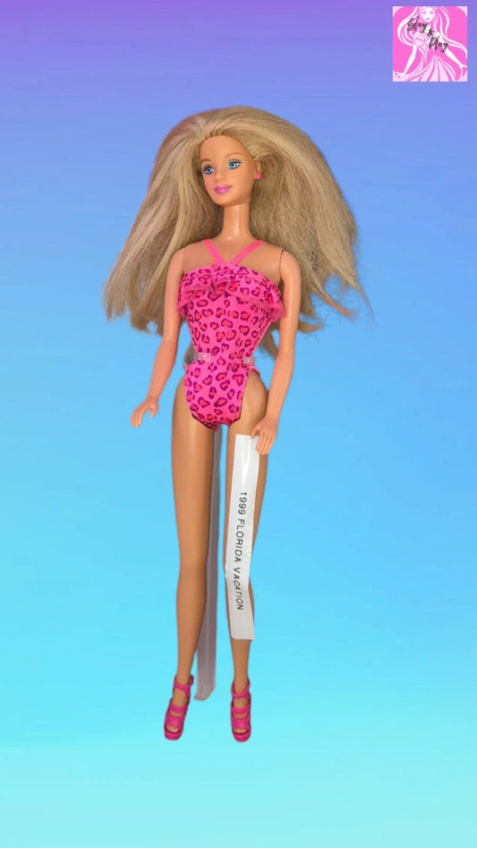 1998 Mattel Barbie Doll  Florida Vacation Vintage