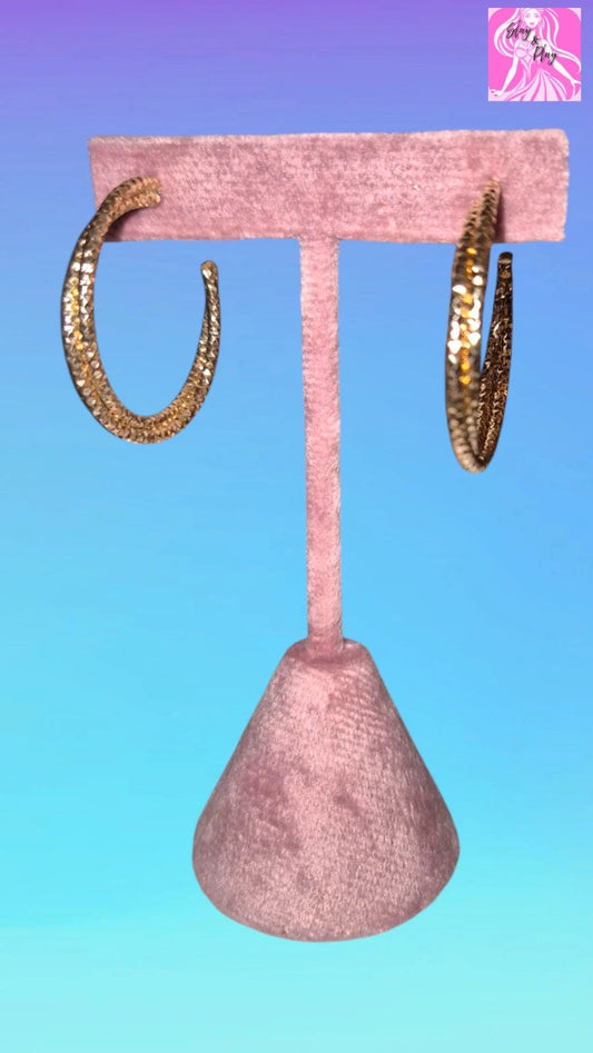 Gold hoop earrings