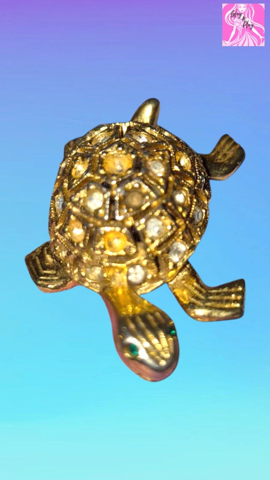 Turtle brooch