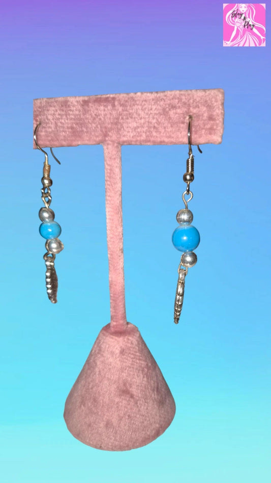 Feather Drop earrings