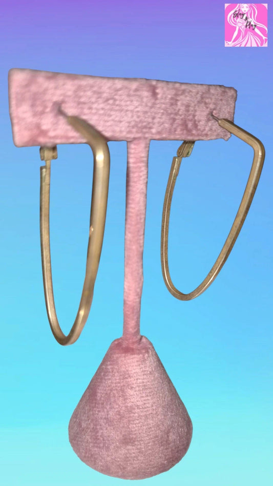Large hoop earrings