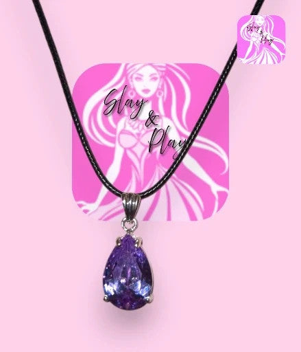 Large crystal necklace