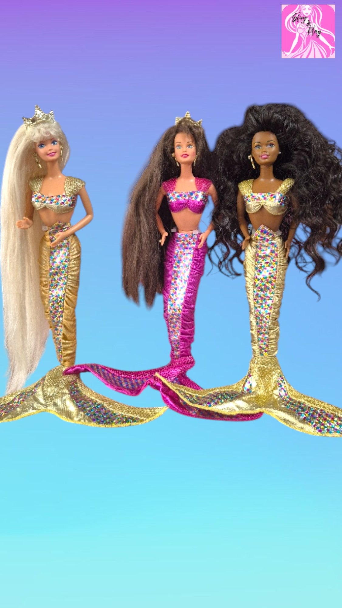 1995 3 x jewel hair Barbie, Teresa
