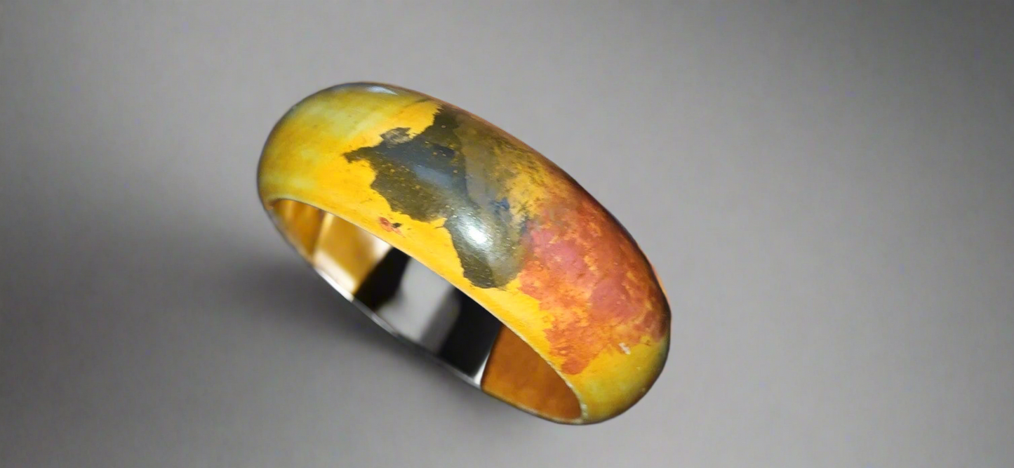 Wooden abstract bangle