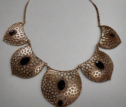 Beautiful coppertone ethnic style necklace